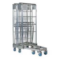 Roll conteneur 3 côtés 900 x 710 x 1740 mm roues caoutchouc