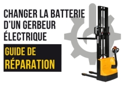 Changer la batterie du gerbeur électrique - Manulevage